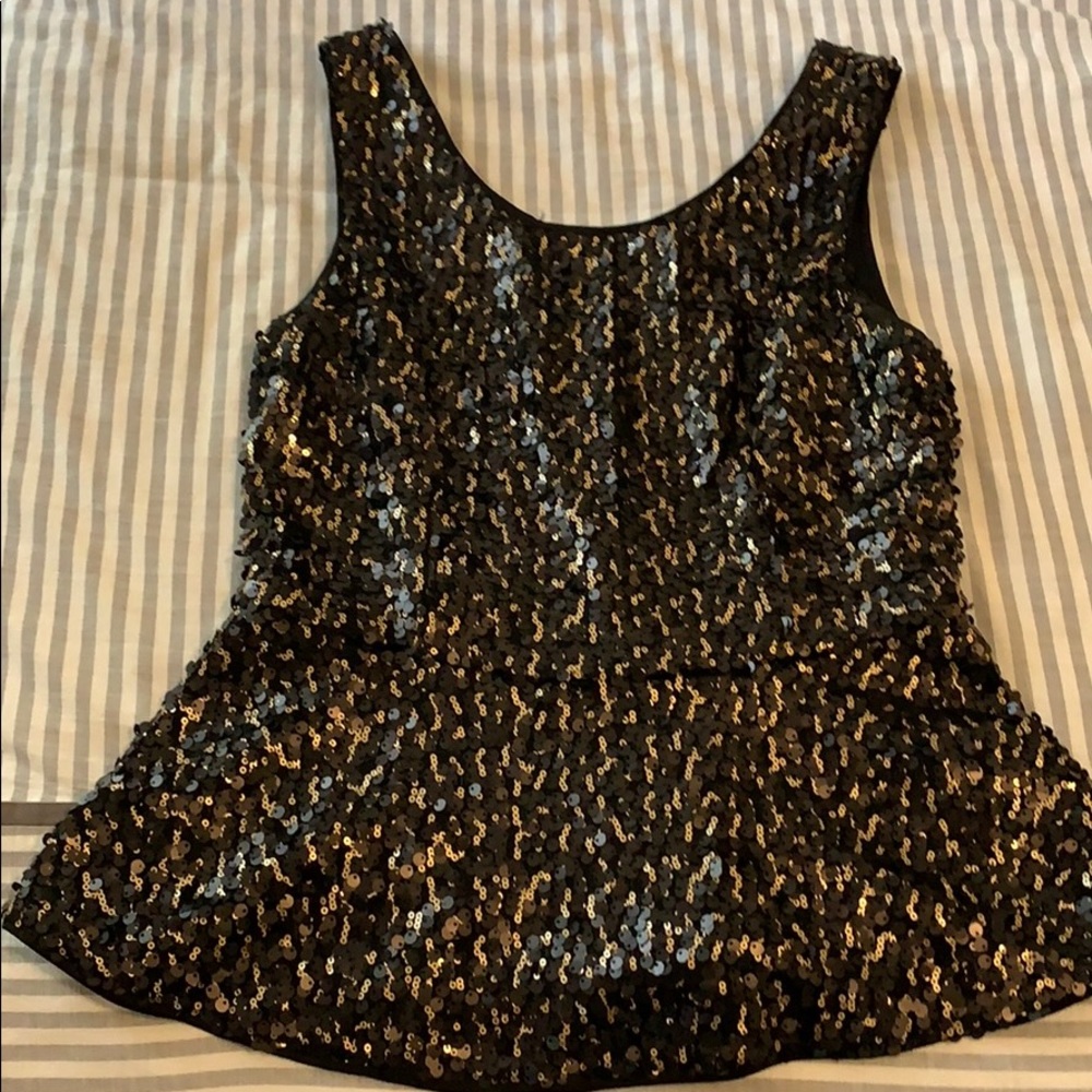 Sequin Peplum top